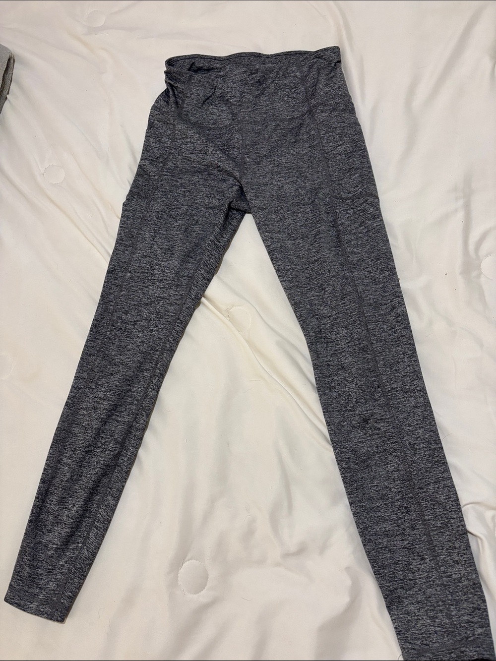 Kids Heather Grey Stretch Leggings